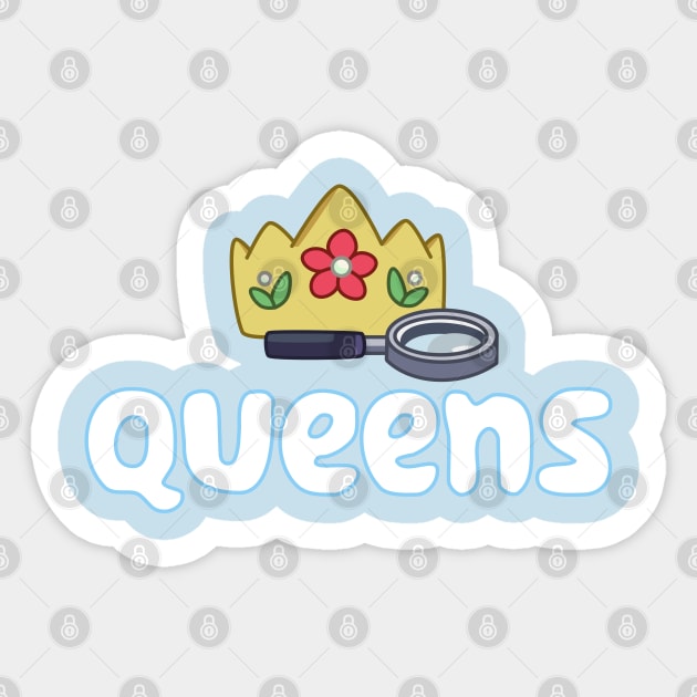 Bluey - Queens Sticker by HighResPrints